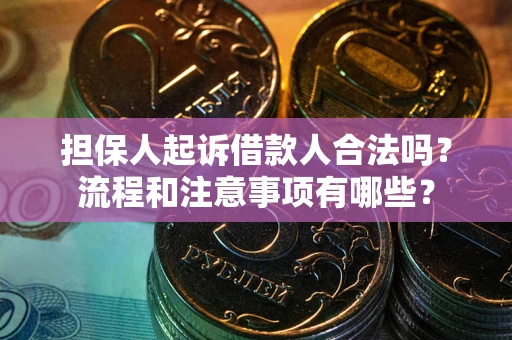 武汉担保人起诉借款人合法吗？流程和注意事项有哪些？