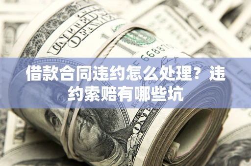 武汉借款合同违约怎么处理？违约索赔有哪些坑