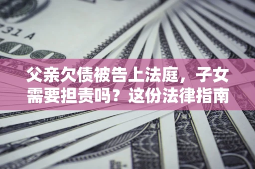武汉父亲欠债被告上法庭，子女需要担责吗？这份法律指南必须看完