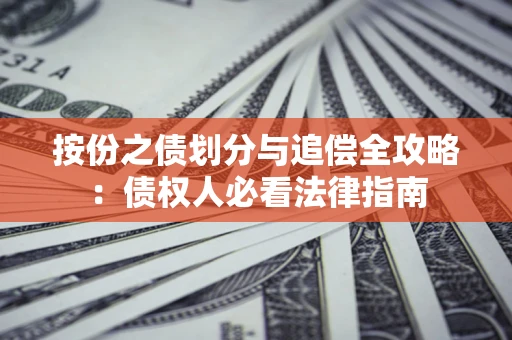 武汉按份之债划分与追偿全攻略：债权人必看法律指南