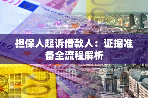 武汉担保人起诉借款人：证据准备全流程解析