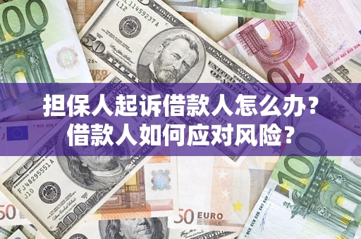 武汉担保人起诉借款人怎么办？借款人如何应对风险？