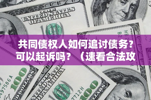 武汉共同债权人如何追讨债务？可以起诉吗？（速看合法攻略）