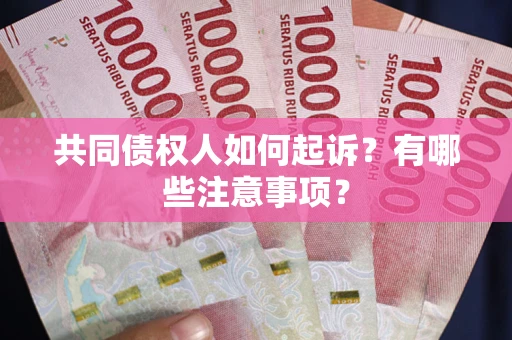 武汉共同债权人如何起诉？有哪些注意事项？