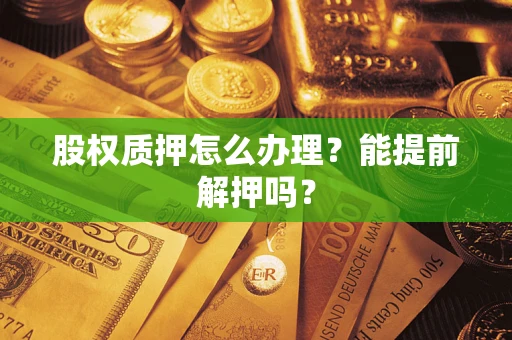 武汉股权质押怎么办理？能提前解押吗？
